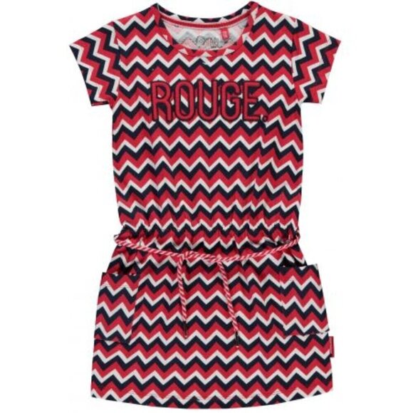 NWT Quapi zigzag print dress with drawstring - Picture 1 of 3